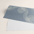 calming essentials loops muted blue Wrapping Paper Gallery Image 2