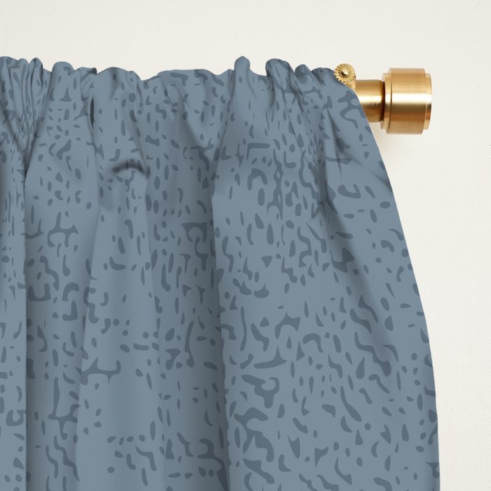 calming essentials loops muted blue Window Curtain Gallery Image 2