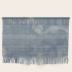 calming essentials loops muted blue Wall Hanging Gallery Image 1