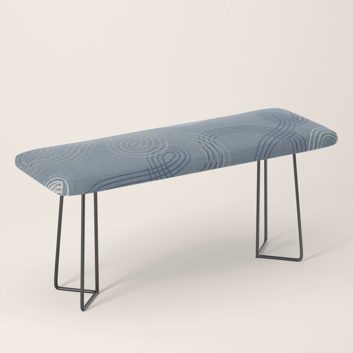 calming essentials loops muted blue Bench Gallery Image 1