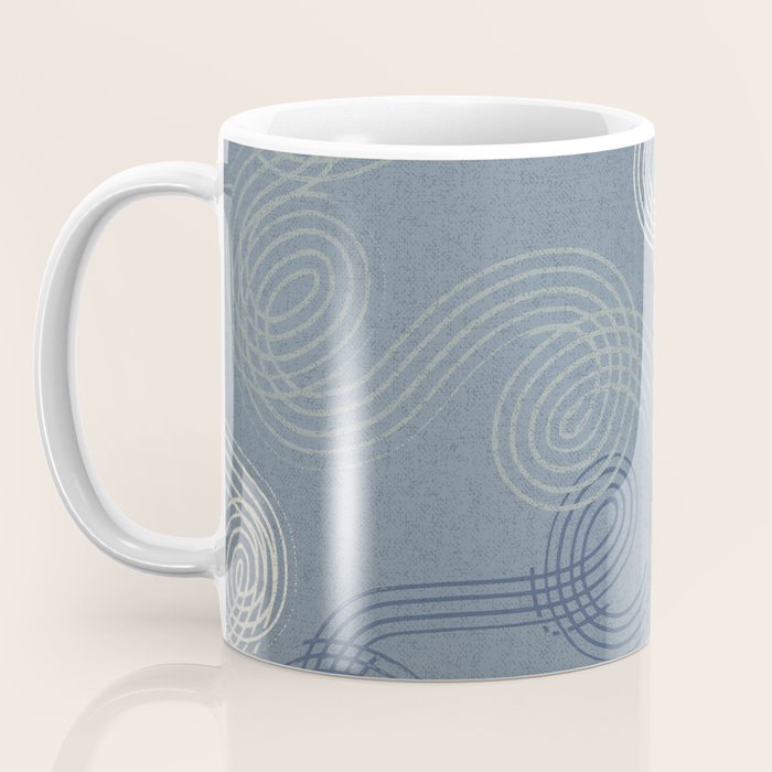 calming essentials loops muted blue Coffee Mug Gallery Image 3