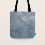 calming essentials loops muted blue Tote Bag Gallery Image 1