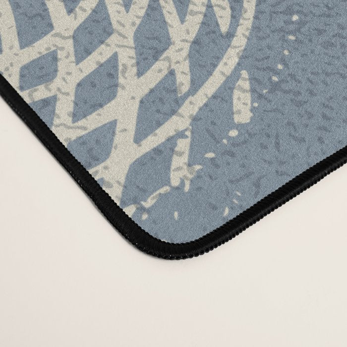 calming essentials loops muted blue Desk Mat Gallery Image 4