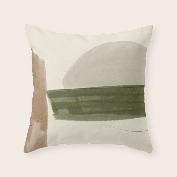 Minimalist Abstract  Throw Pillow Gallery Image 1