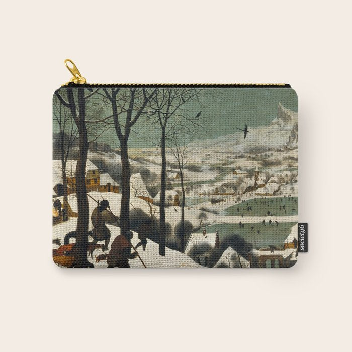 The Hunters in the Snow, Pieter Bruegel the Elder Carry All Pouch Gallery Image 1