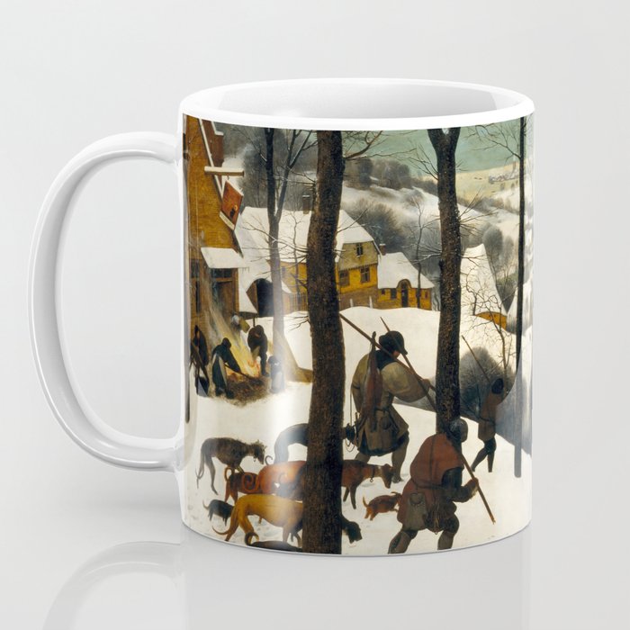 The Hunters in the Snow, Pieter Bruegel the Elder Coffee Mug Gallery Image 3