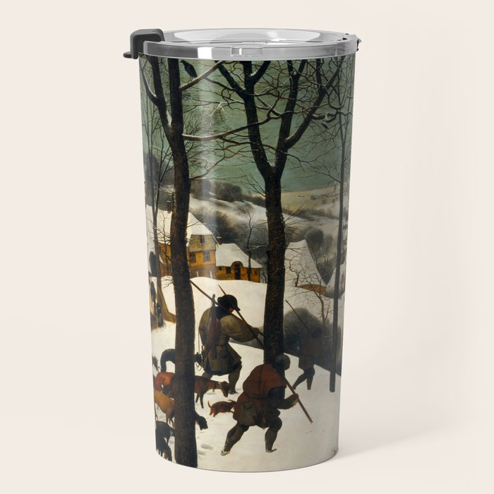 The Hunters in the Snow, Pieter Bruegel the Elder Travel Mug Gallery Image 3