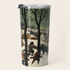 The Hunters in the Snow, Pieter Bruegel the Elder Travel Mug Gallery Image 3