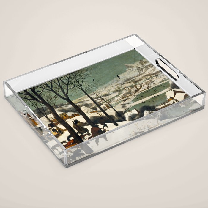 The Hunters in the Snow, Pieter Bruegel the Elder Acrylic Tray Gallery Image 1