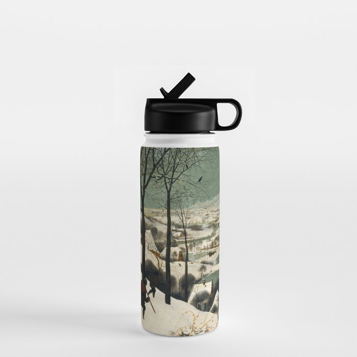 The Hunters in the Snow, Pieter Bruegel the Elder Water Bottle Gallery Image 1