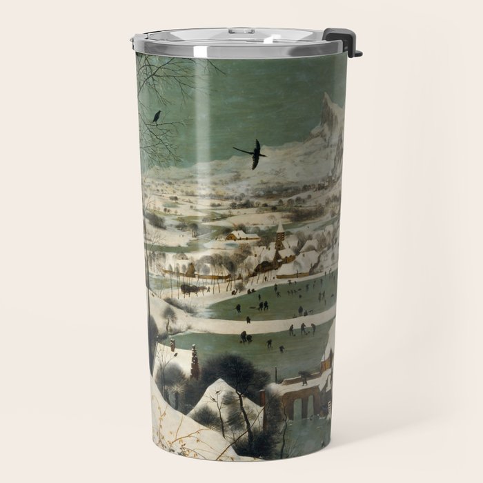 The Hunters in the Snow, Pieter Bruegel the Elder Travel Mug Gallery Image 2