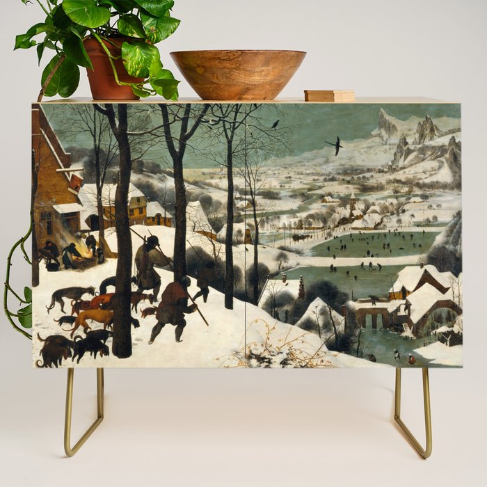 The Hunters in the Snow, Pieter Bruegel the Elder Credenza Gallery Image 1