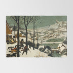 The Hunters in the Snow, Pieter Bruegel the Elder Rug Gallery Image 2