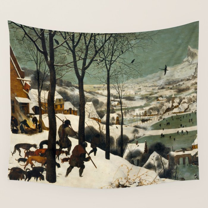 The Hunters in the Snow, Pieter Bruegel the Elder Wall Tapestry Gallery Image 1