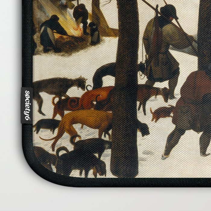 The Hunters in the Snow, Pieter Bruegel the Elder Laptop Sleeve Gallery Image 3
