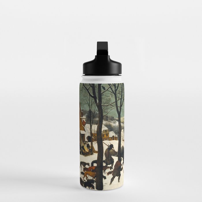 The Hunters in the Snow, Pieter Bruegel the Elder Water Bottle Gallery Image 3
