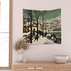 The Hunters in the Snow, Pieter Bruegel the Elder Wall Tapestry Gallery Image 2
