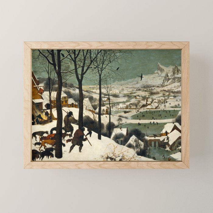 The Hunters in the Snow, Pieter Bruegel the Elder Mini Art Print Gallery Image 1