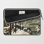 The Hunters in the Snow, Pieter Bruegel the Elder Laptop Sleeve Gallery Image 2