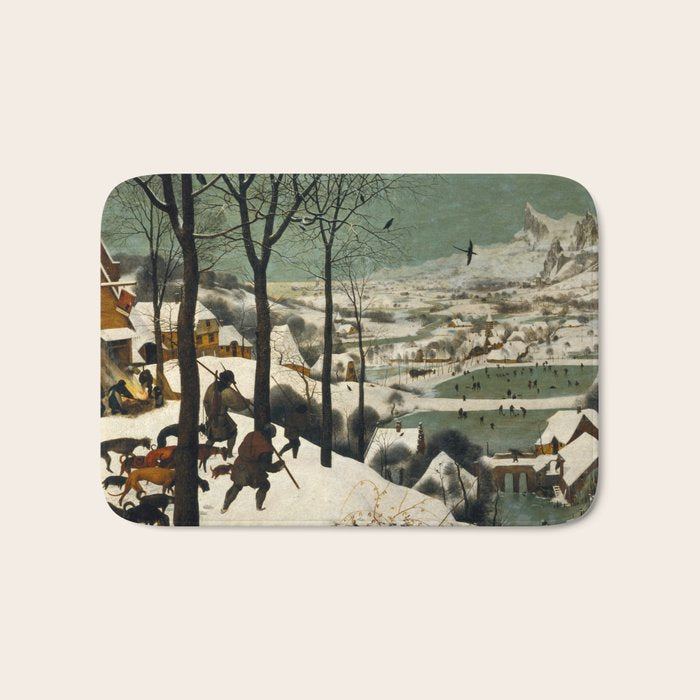 The Hunters in the Snow, Pieter Bruegel the Elder Bath Mat Gallery Image 1