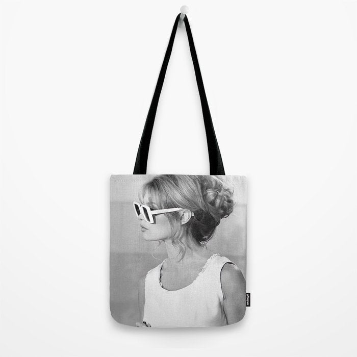Brigitte Bardot in Sunglasses Retro Vintage Art Tote Bag Gallery Image 2