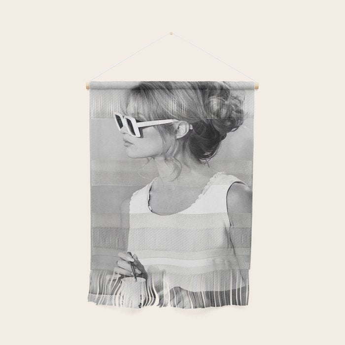 Brigitte Bardot in Sunglasses Retro Vintage Art Wall Hanging Gallery Image 1
