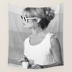Brigitte Bardot in Sunglasses Retro Vintage Art Wall Tapestry Gallery Image 4