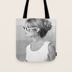 Brigitte Bardot in Sunglasses Retro Vintage Art Tote Bag Gallery Image 1