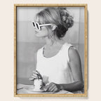 Brigitte Bardot in Sunglasses Retro Vintage Art Serving Tray Gallery Image 1