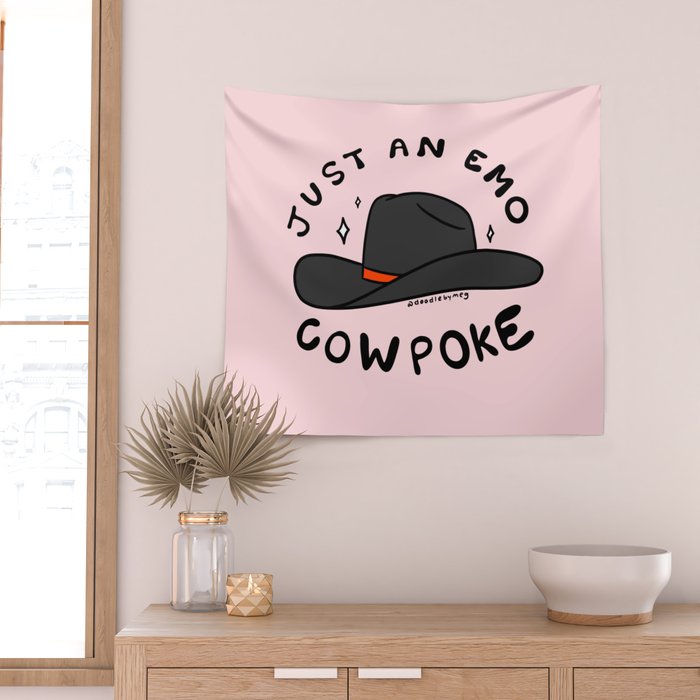 Just An Emo Cowpoke Wall Tapestry Gallery Image 2