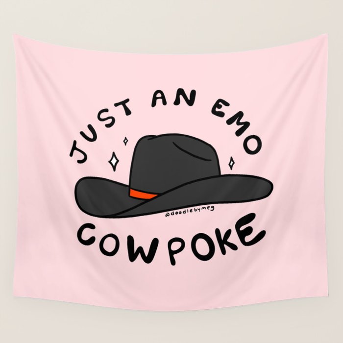 Just An Emo Cowpoke Wall Tapestry Gallery Image 4