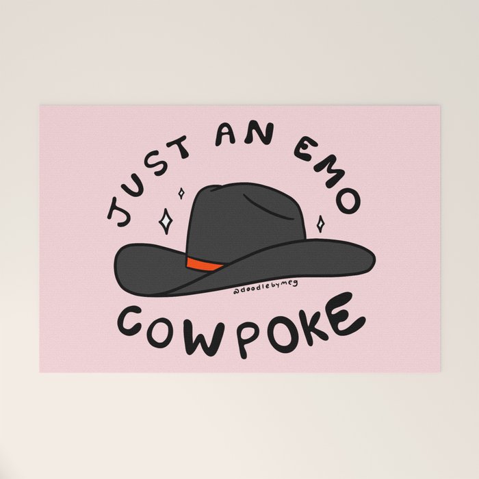 Just An Emo Cowpoke Welcome Mat Gallery Image 1