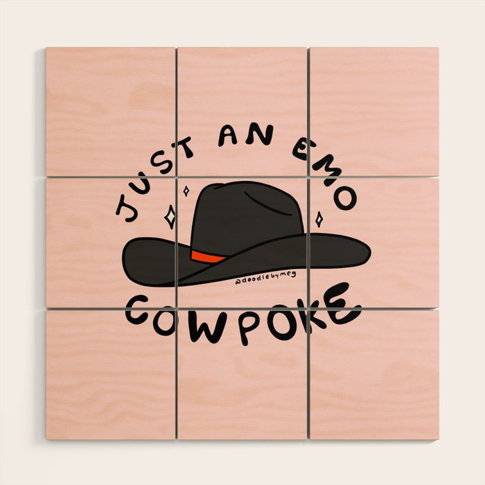 Just An Emo Cowpoke Wood Wall Art Gallery Image 1