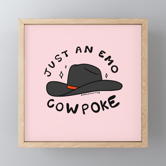 Just An Emo Cowpoke Mini Art Print Gallery Image 1
