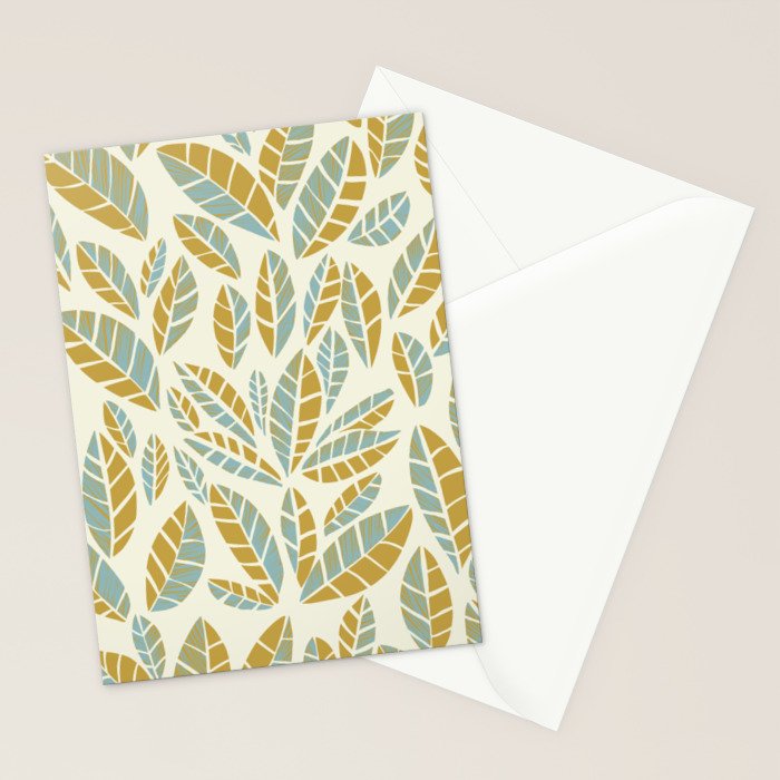 Wildlife Safari Laeves moss Stationery Card Gallery Image 2