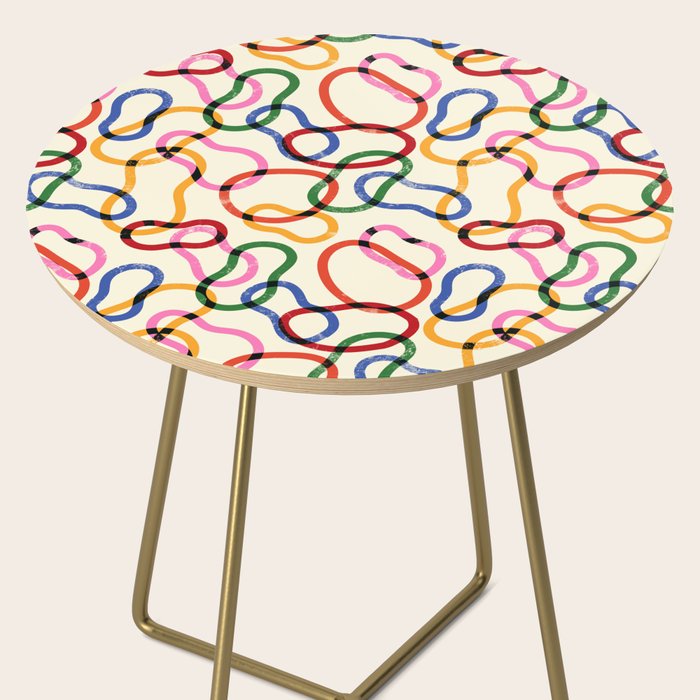 Abstract Loop Color Play Side Table Gallery Image 2