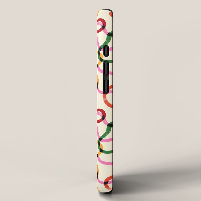 Abstract Loop Color Play iPhone Case Gallery Image 2