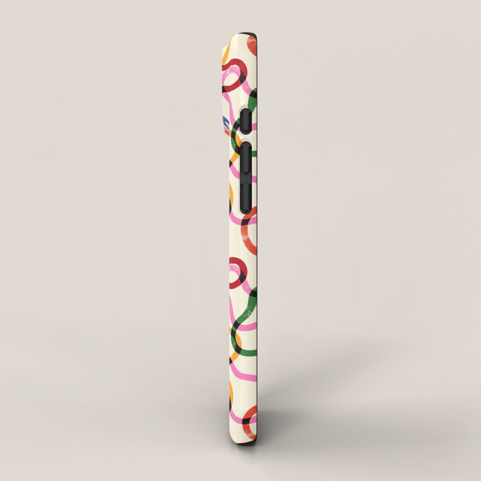 Abstract Loop Color Play iPhone Case Gallery Image 2