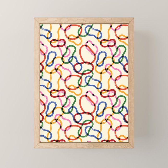 Abstract Loop Color Play Mini Art Print Gallery Image 1