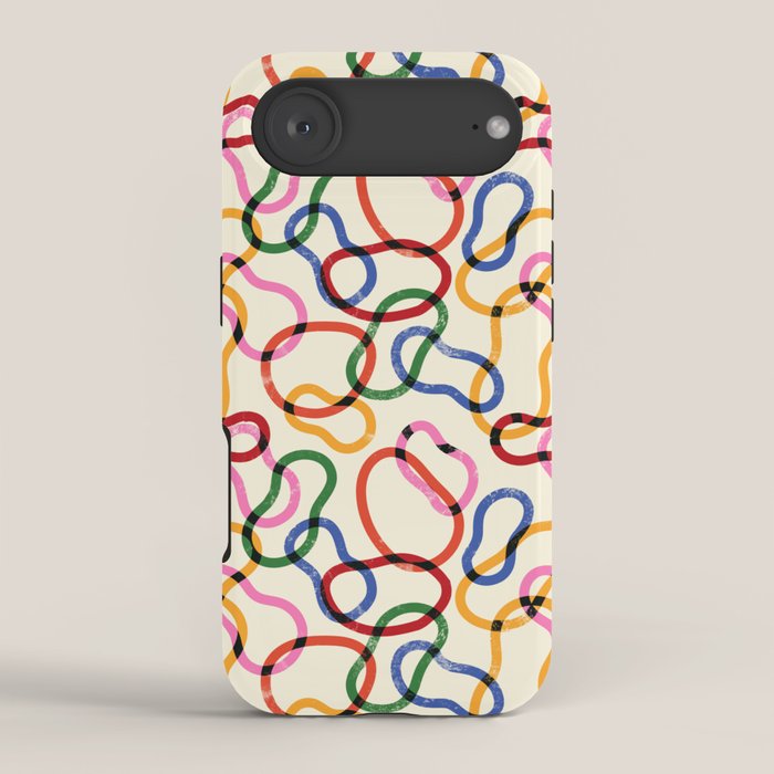 Abstract Loop Color Play iPhone Case Gallery Image 2