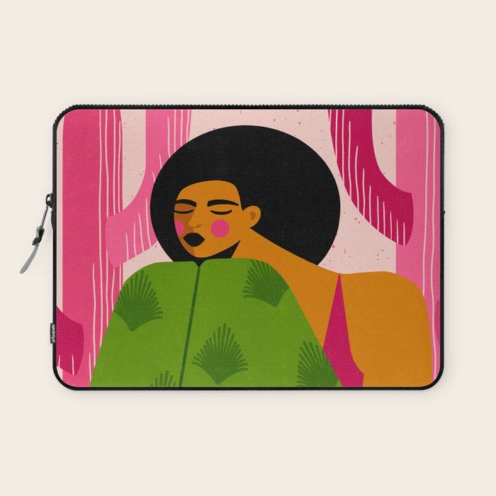 Pink Cactus Laptop Sleeve Gallery Image 1