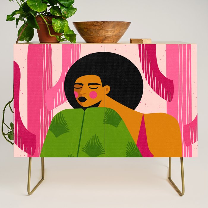 Pink Cactus Credenza Gallery Image 1