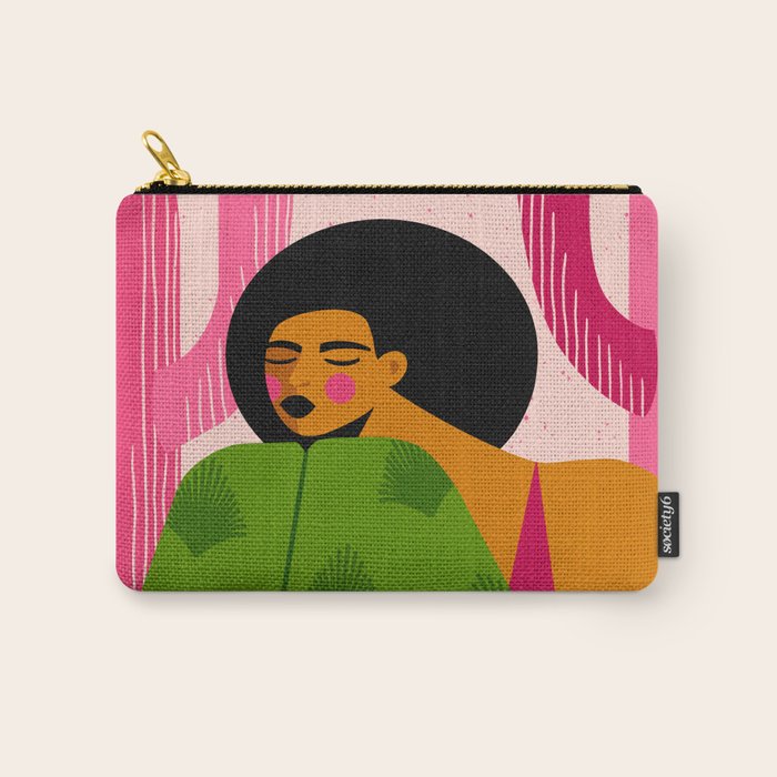 Pink Cactus Carry All Pouch Gallery Image 1