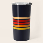 Abstract Minimal Retro Stripes 70s Style - KojÅ«ro Travel Mug Gallery Image 2