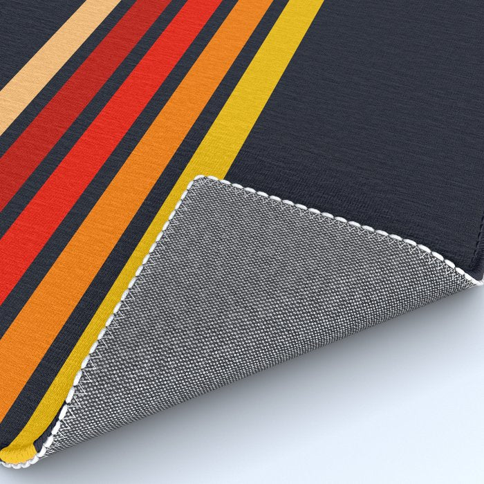 Abstract Minimal Retro Stripes 70s Style - KojÅ«ro Rug Gallery Image 4