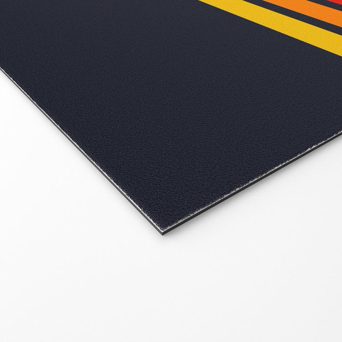 Abstract Minimal Retro Stripes 70s Style - KojÅ«ro Welcome Mat Gallery Image 2