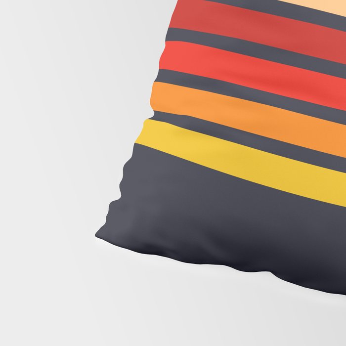 Abstract Minimal Retro Stripes 70s Style - KojÅ«ro Pillow Sham Gallery Image 4