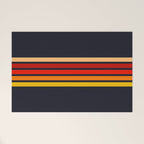 Abstract Minimal Retro Stripes 70s Style - KojÅ«ro Welcome Mat Gallery Image 1