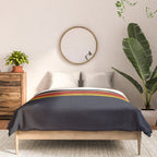 Abstract Minimal Retro Stripes 70s Style - KojÅ«ro Comforter Gallery Image 3