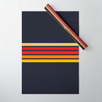 Abstract Minimal Retro Stripes 70s Style - KojÅ«ro Wrapping Paper Gallery Image 1